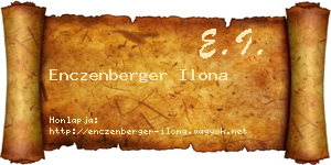 Enczenberger Ilona névjegykártya