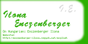 ilona enczenberger business card